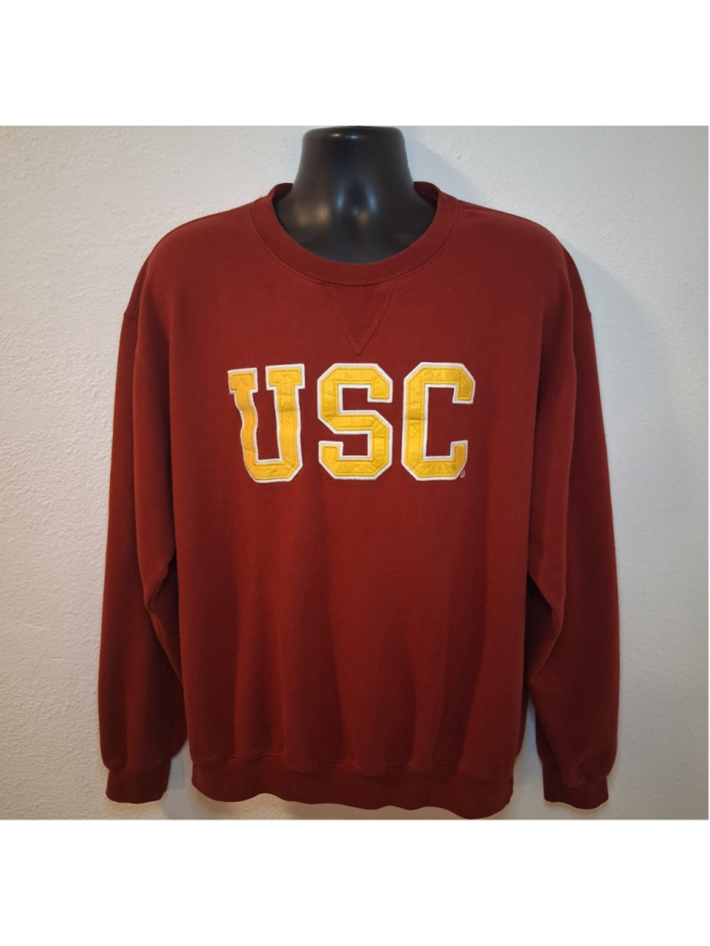 USC Trojans Men's XL Sweatshirt Pullover Crewneck Embroidered Logo